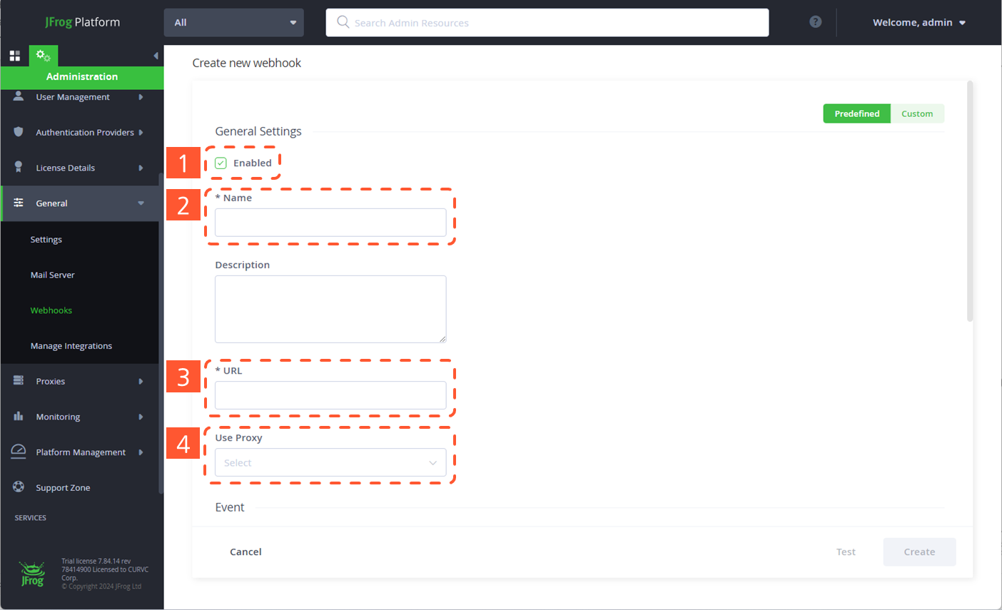 CURVC DevOps > JFrog 웹훅(Webhook) 설정하기 > image-2024-8-19_11-6-53-1.png