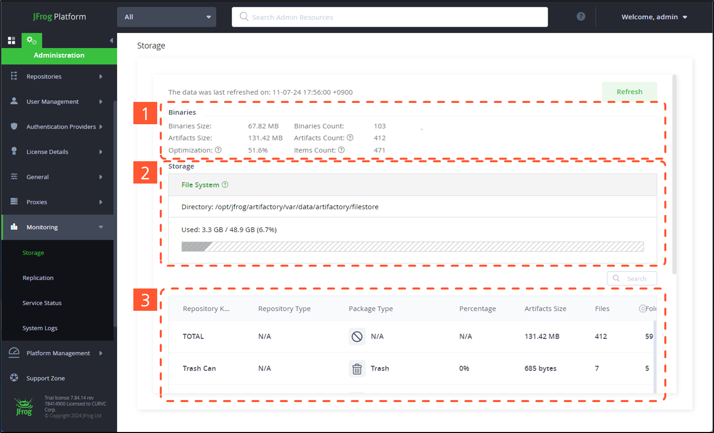CURVC DevOps > JFrog 플랫폼 모니터링하기 (Topology) > image-2024-8-21_9-55-55-1.png
