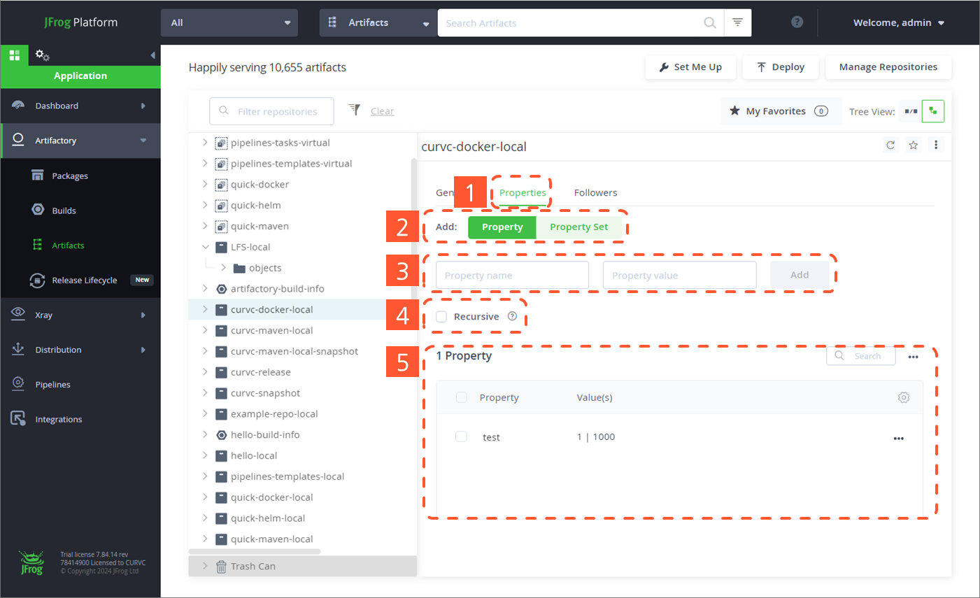 CURVC DevOps > JFrog Artifactory 속성(Property)과 속성 세트 관리하기 > image-2024-8-26_13-5-14-1.png