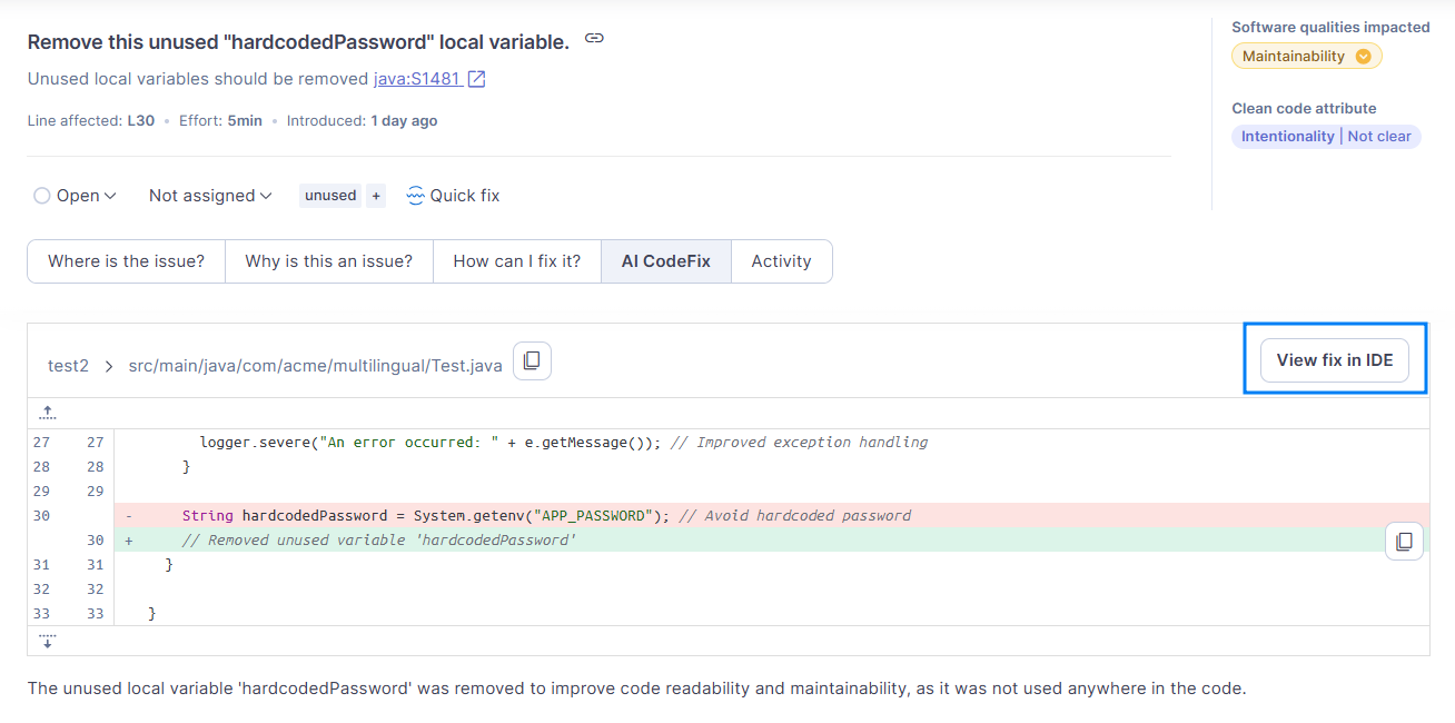 CURVC DevOps > SonarQube AI 기능 > image-2025-3-19_9-31-25.png