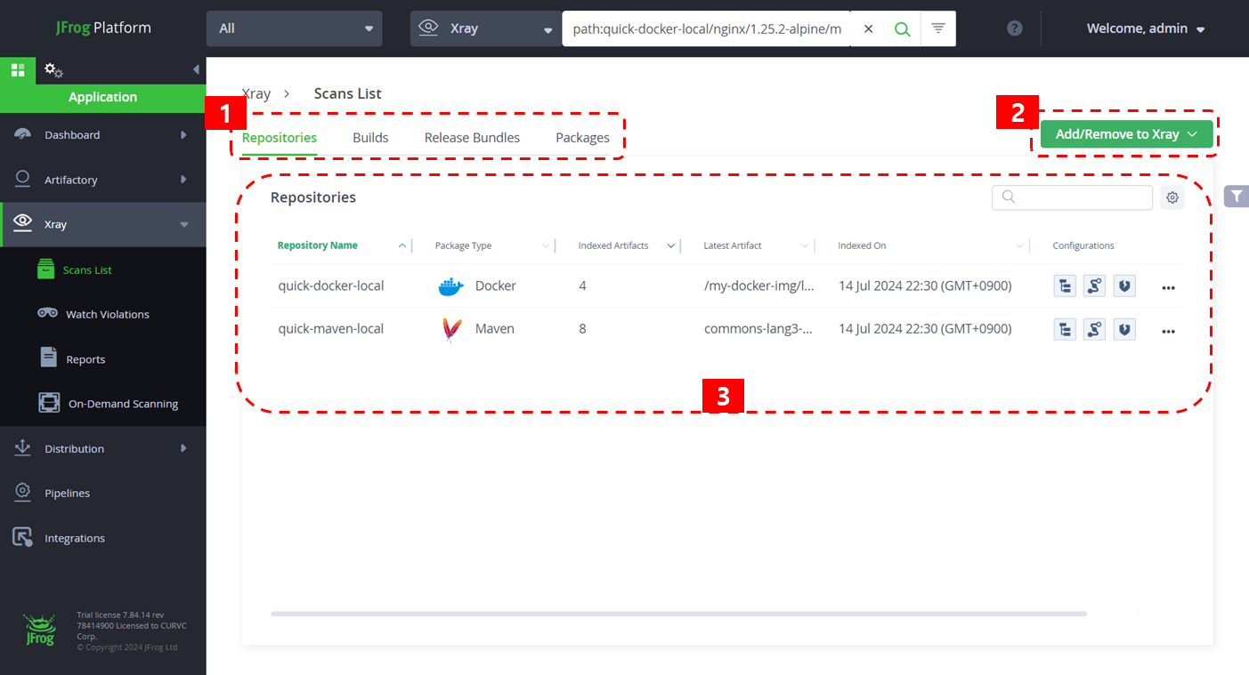 CURVC DevOps > JFrog Xray Scan List 확인하기 > image-2025-4-10_9-30-57-1.png