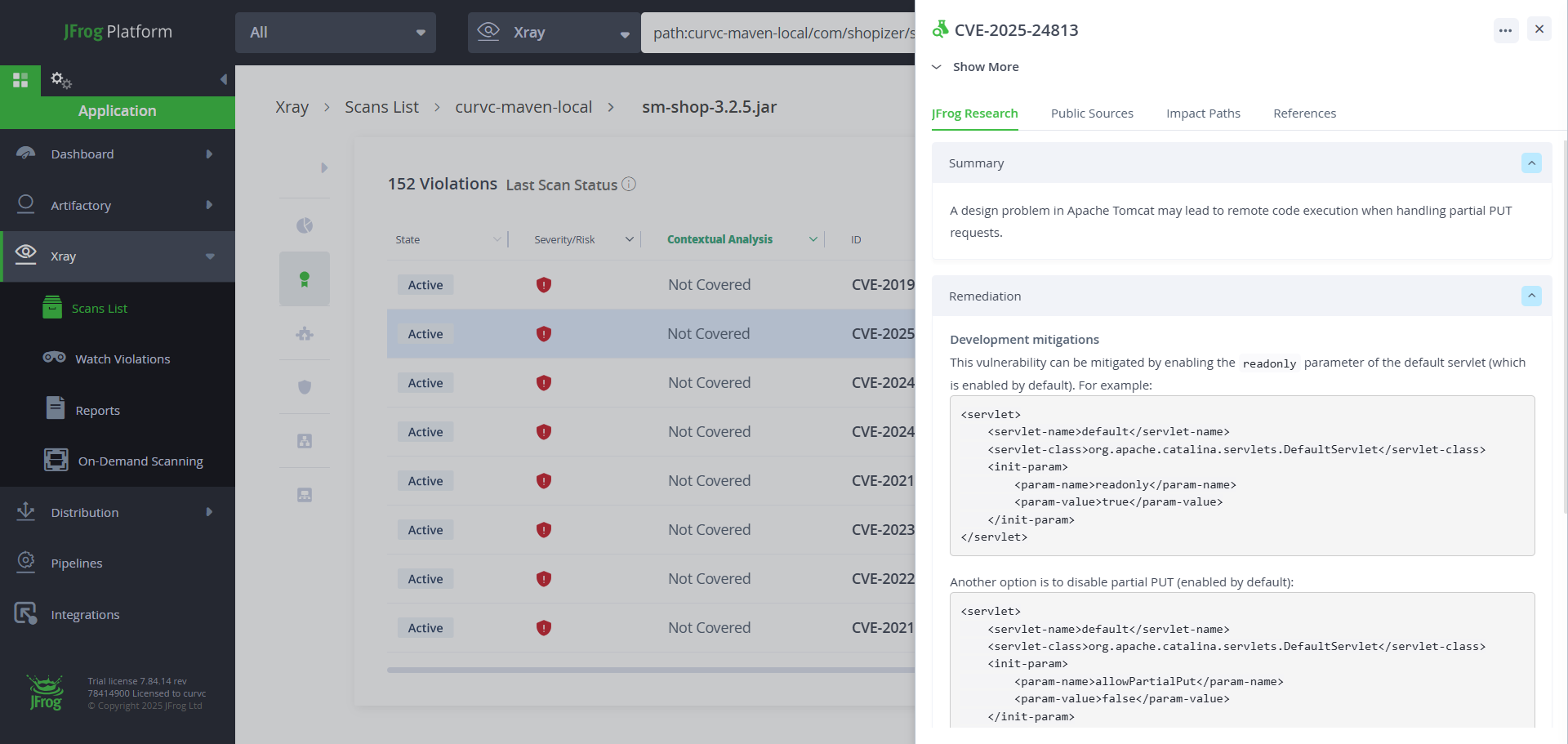 CURVC DevOps > JFrog Xray Scan 결과 분석하기 > image-2025-4-10_13-28-9.png