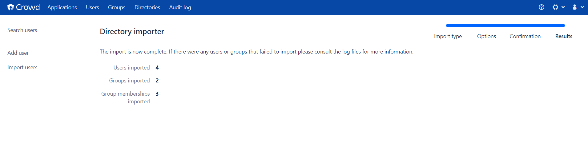 CURVC DevOps > Crowd 디렉토리에서 다른 디렉토리로 사용자 가져오기 > image2022-4-15_17-13-15.png